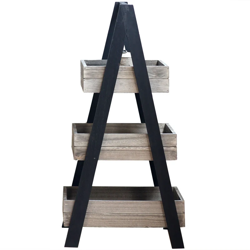 Three-door wooden shelf with modern design Stornfield