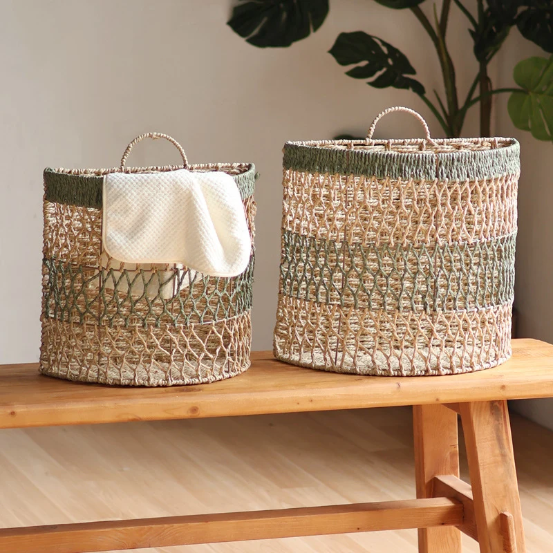 Storage basket with handwoven design Stornfield