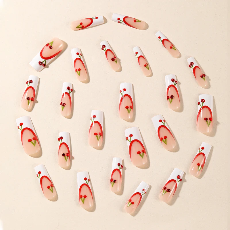 Künstlerische Acryl-Nagelkunstverlängerungen Karnz