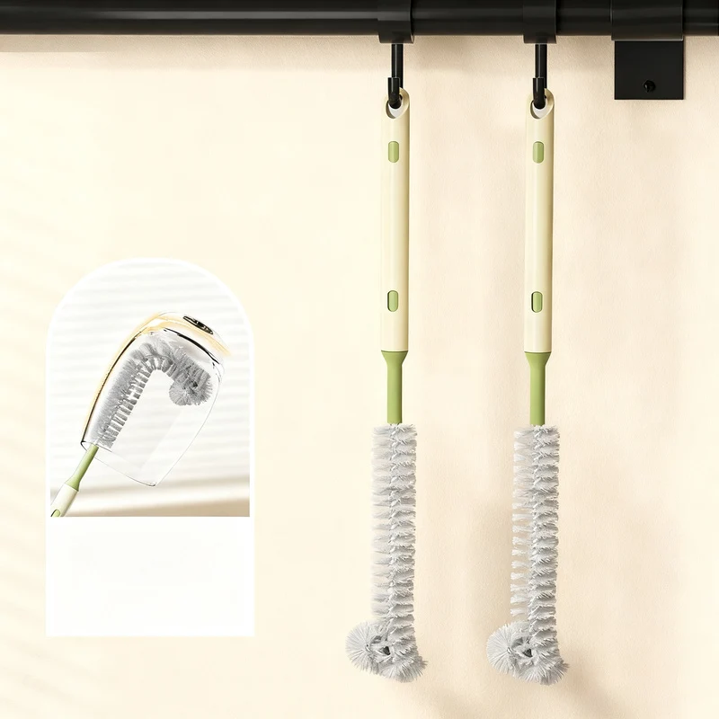 2-in-1 Langgriff-Becherbürste, ausziehbar
