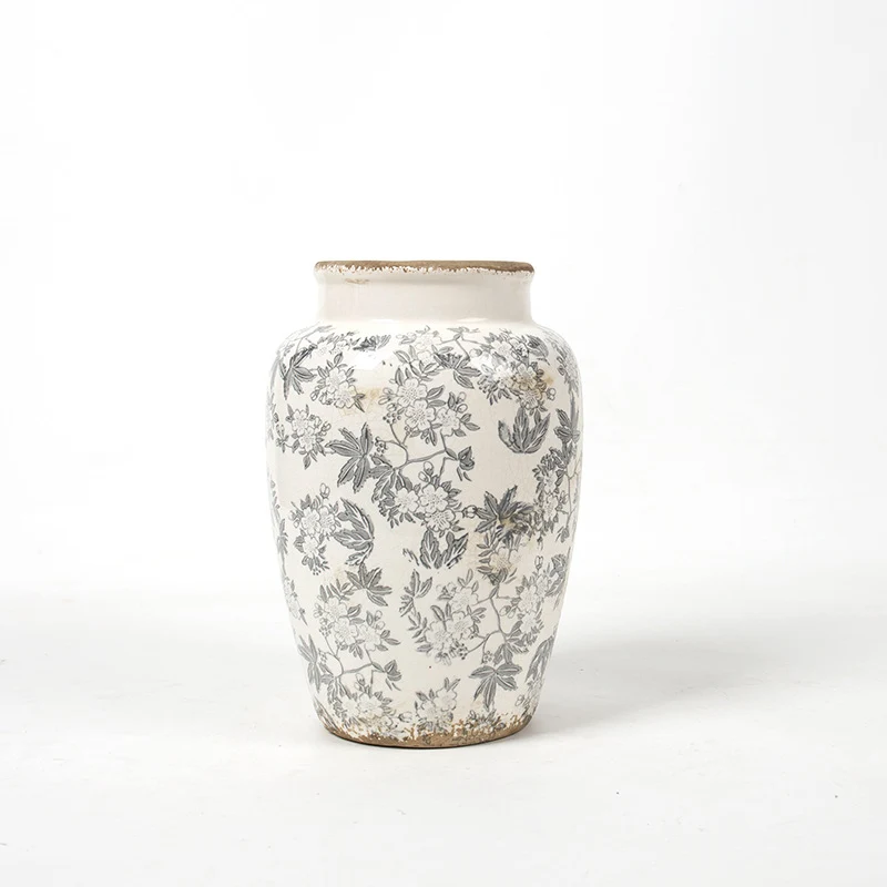 Floral Ceramic Vase with Artistic Design Stornfield