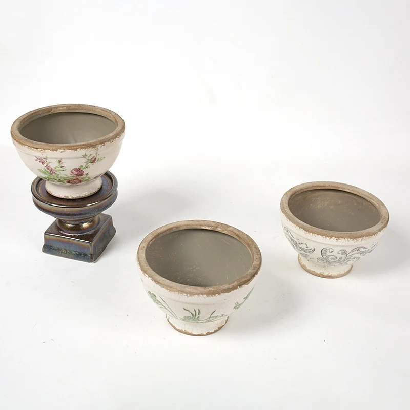 Floral Ceramic Planter Stornfield