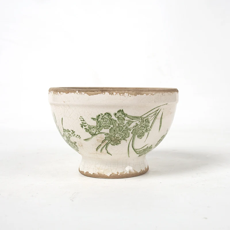 Floral Ceramic Planter Stornfield