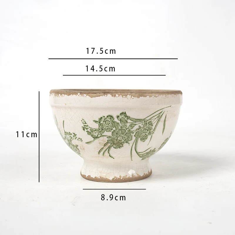 Floral Ceramic Planter Stornfield