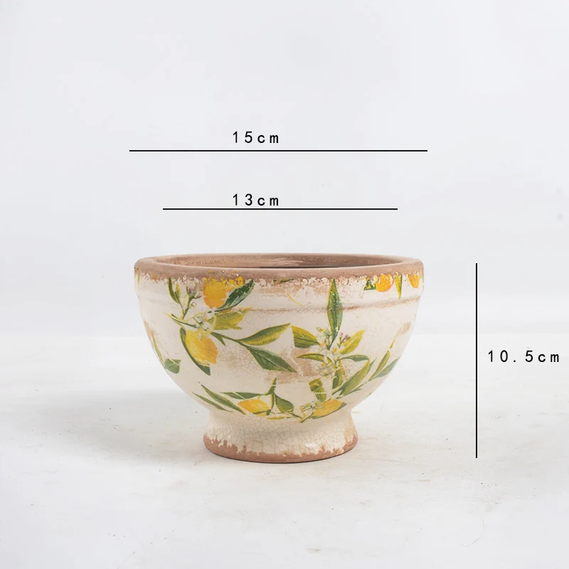 Floral Ceramic Planter Stornfield