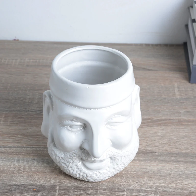 Decorative Plant Pot with Face Stornfield