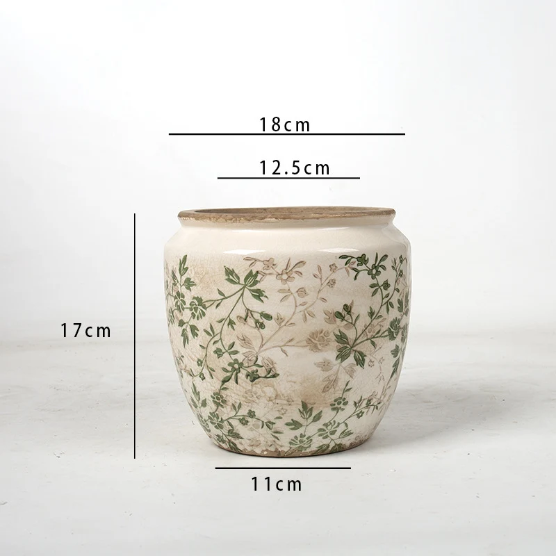 Floral Ceramic Plant Bowl Stornfield