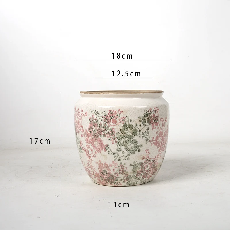 Floral Ceramic Plant Bowl Stornfield