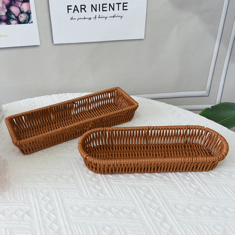 Rectangular Handwoven Storage Tray Stornfield