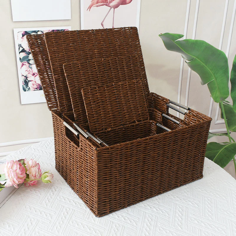 Premium Rattan Storage Box Stornfield