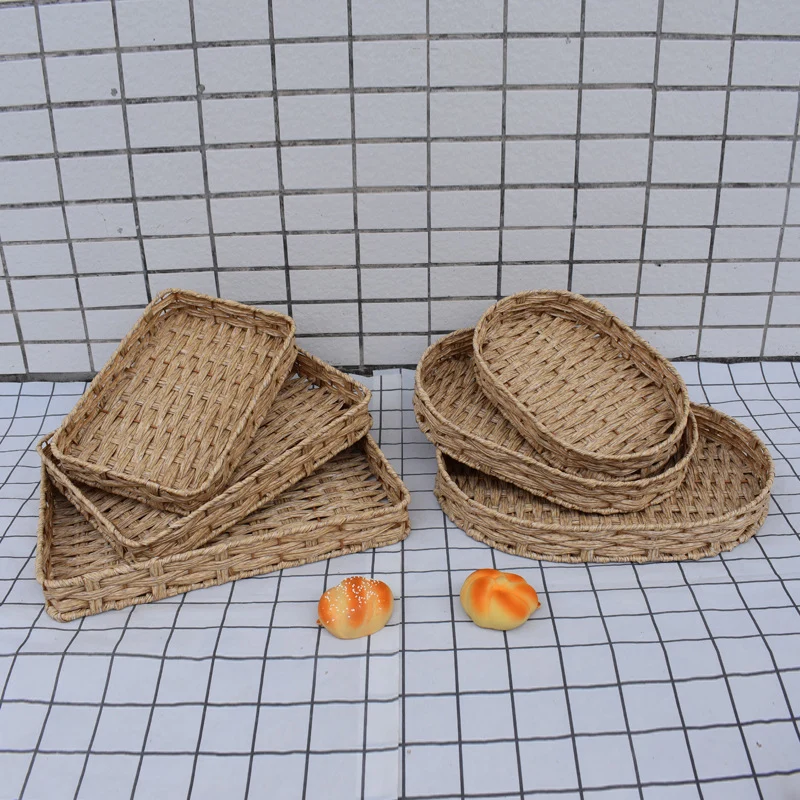 Natural Woven Serving Basket Set Stornfield