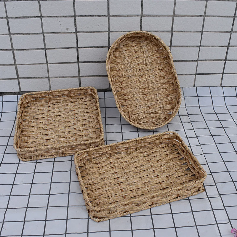 Natural Woven Serving Basket Set Stornfield