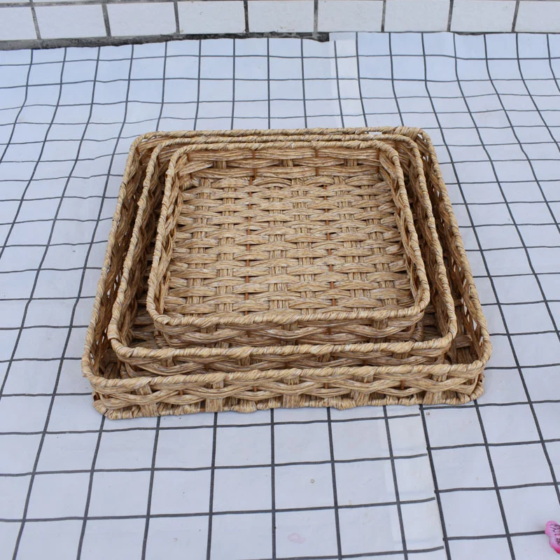 Natural Woven Serving Basket Set Stornfield