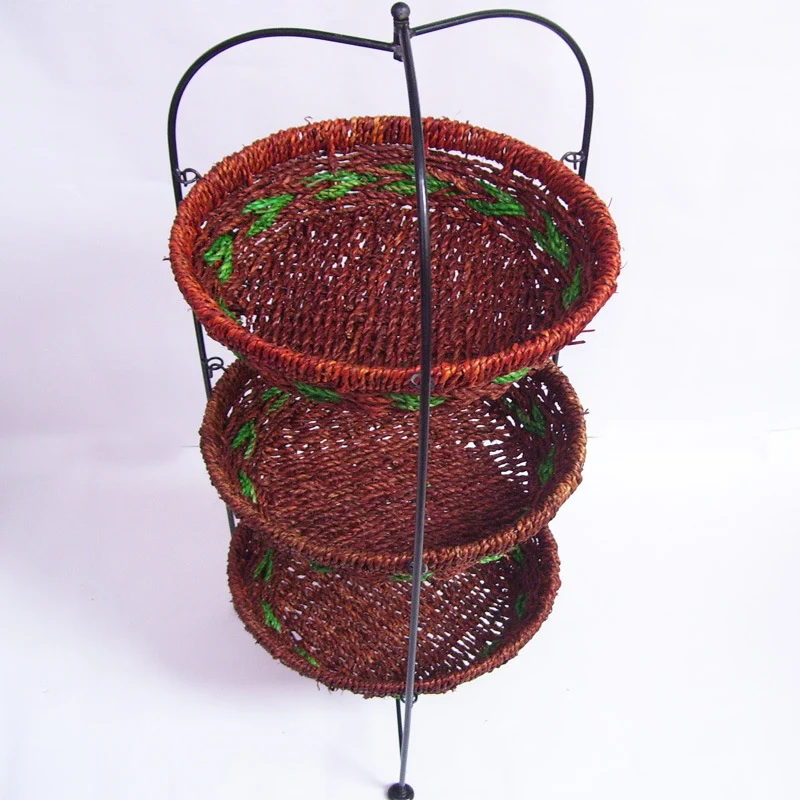 Multi-Tiered Woven Storage Rack Stornfield