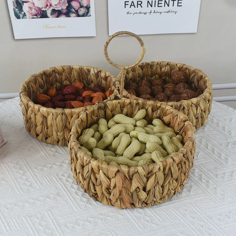 Multi-Sectional Handcrafted Woven Storage Basket Stornfield