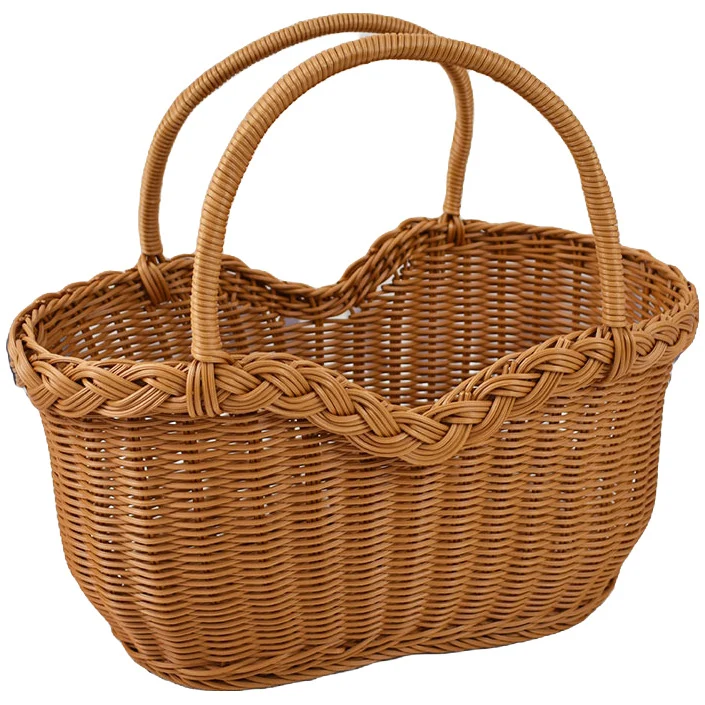 Handwoven Storage Basket with Braided Handles Stornfield