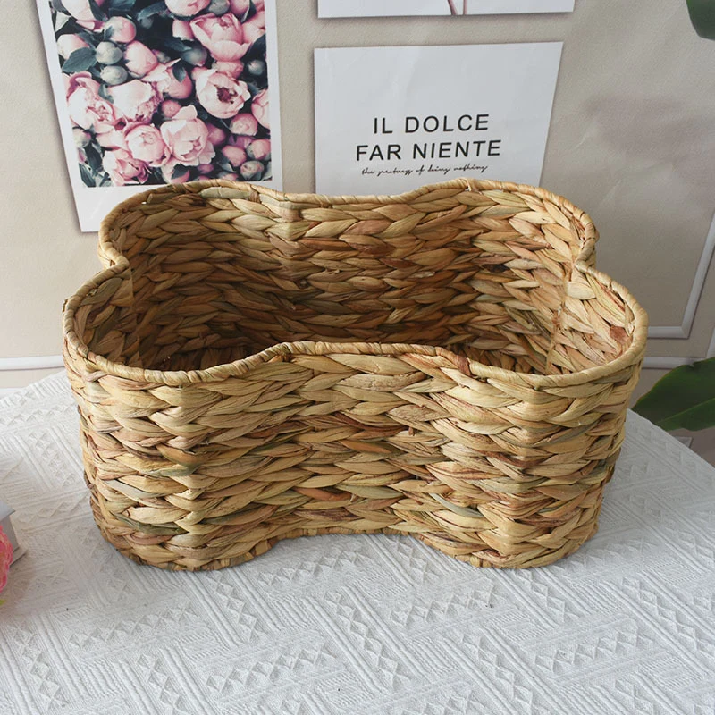 Woven Storage Basket with Organic Curved Design Stornfield