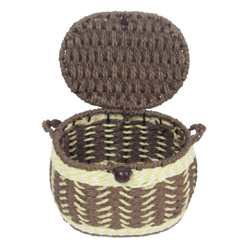 Woven Storage Basket with Lid Stornfield
