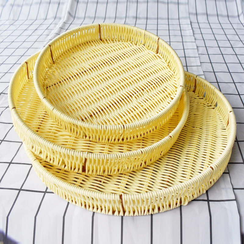 Woven Round Serving Tray Stornfield