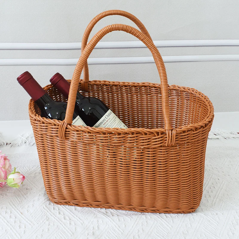 Woven Rattan Storage Basket Stornfield
