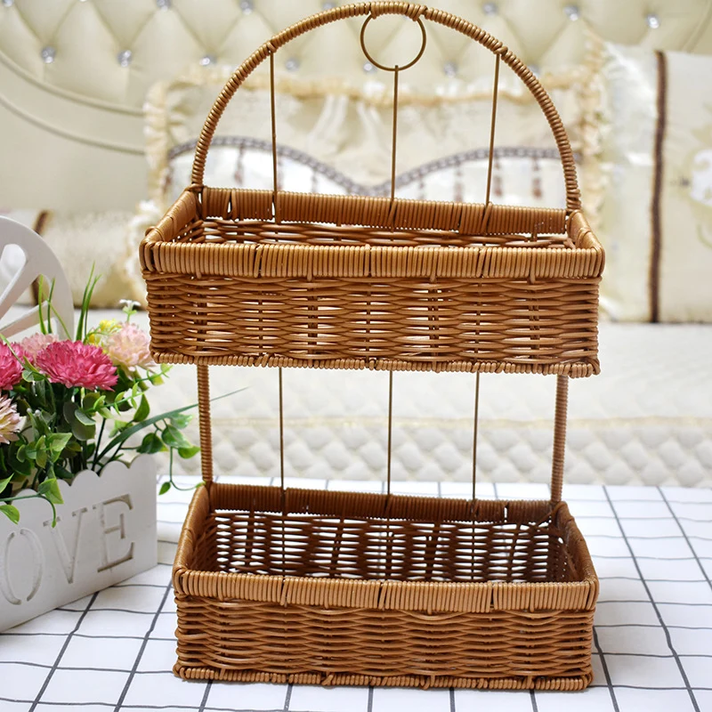 Two-Tiered Woven Storage Basket Stornfield