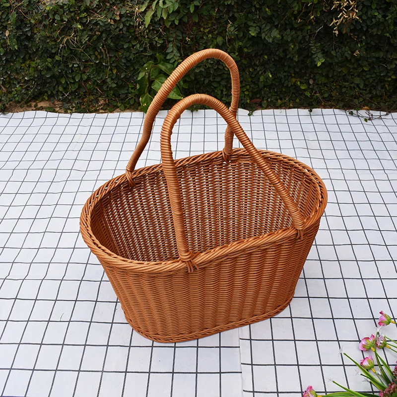 Stylish Handwoven Storage Basket with Twin Handles Stornfield