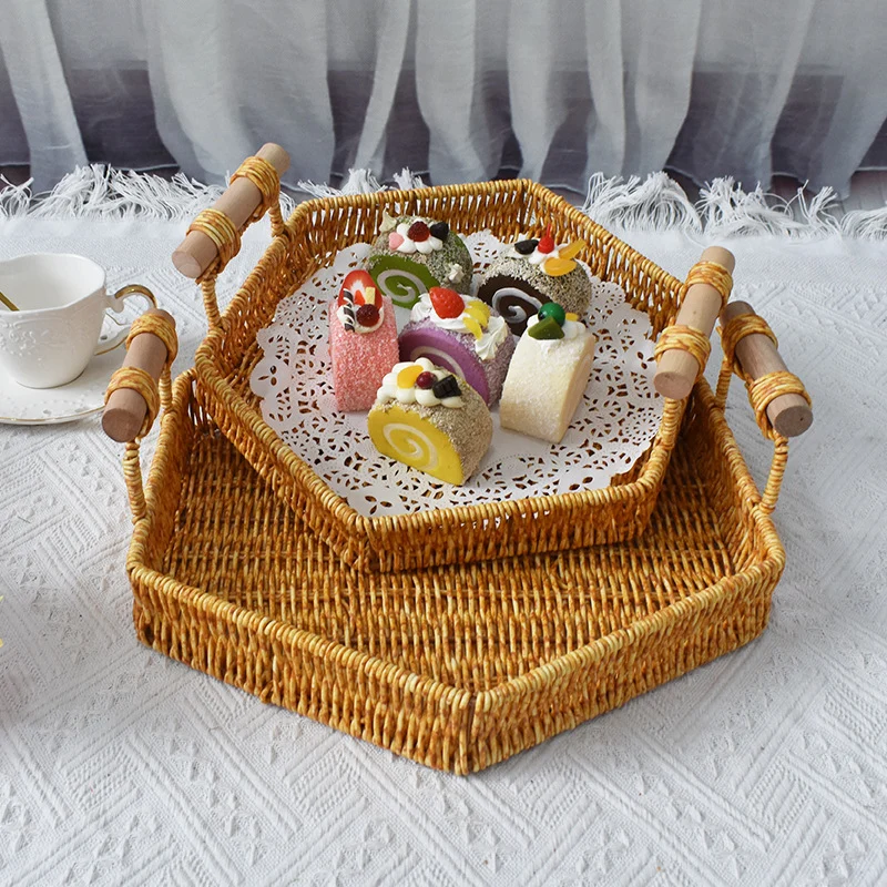 Rustic Handwoven Storage Tray Stornfield