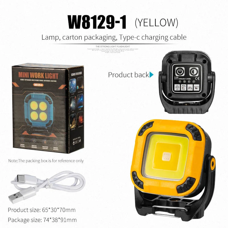 Mini-Campinglampe mit LED und Schlüsselanhänger