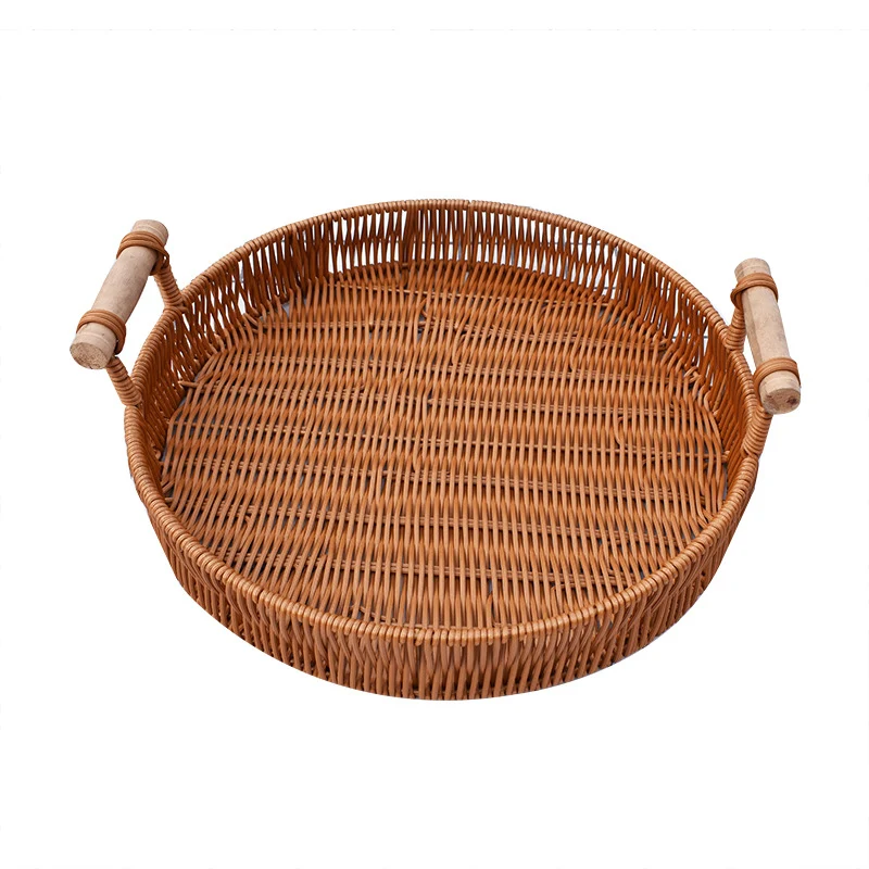 Handwoven Decorative Serving Tray Stornfield