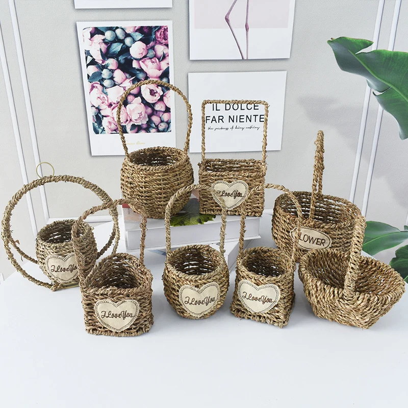 Handwoven Decorative Flower Basket Stornfield