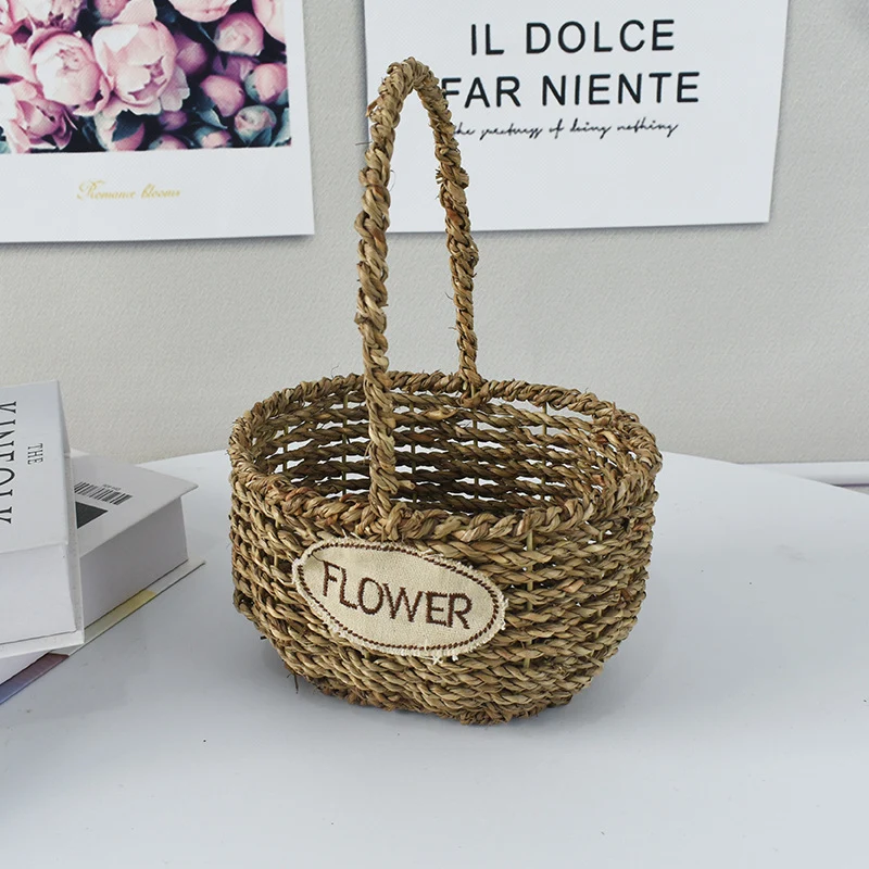 Handwoven Decorative Flower Basket Stornfield