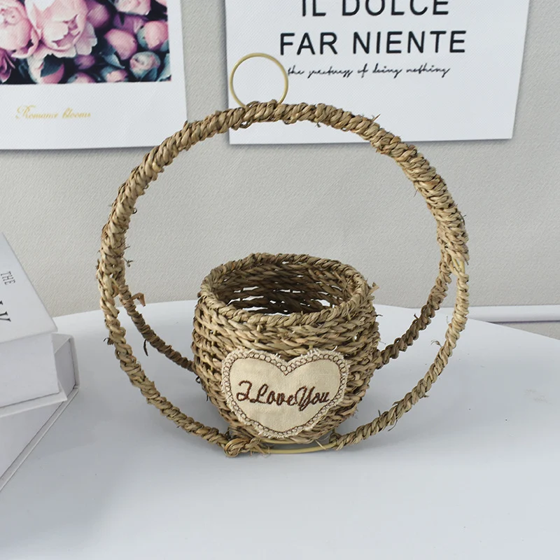 Handwoven Decorative Flower Basket Stornfield