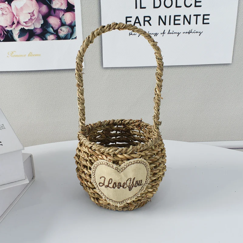 Handwoven Decorative Flower Basket Stornfield