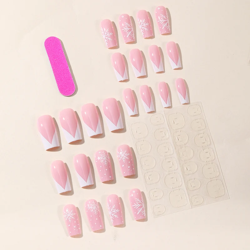 Winter-Themed Acrylic Nail Art Set Stornfield