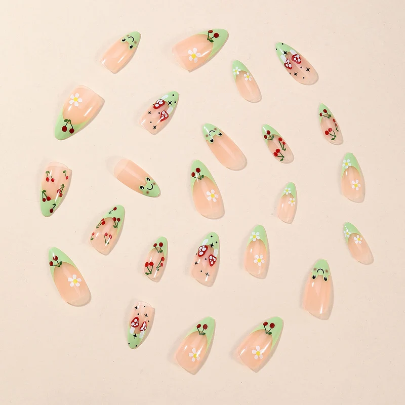 Whimsical Floral Nail Art Extensions Stornfield