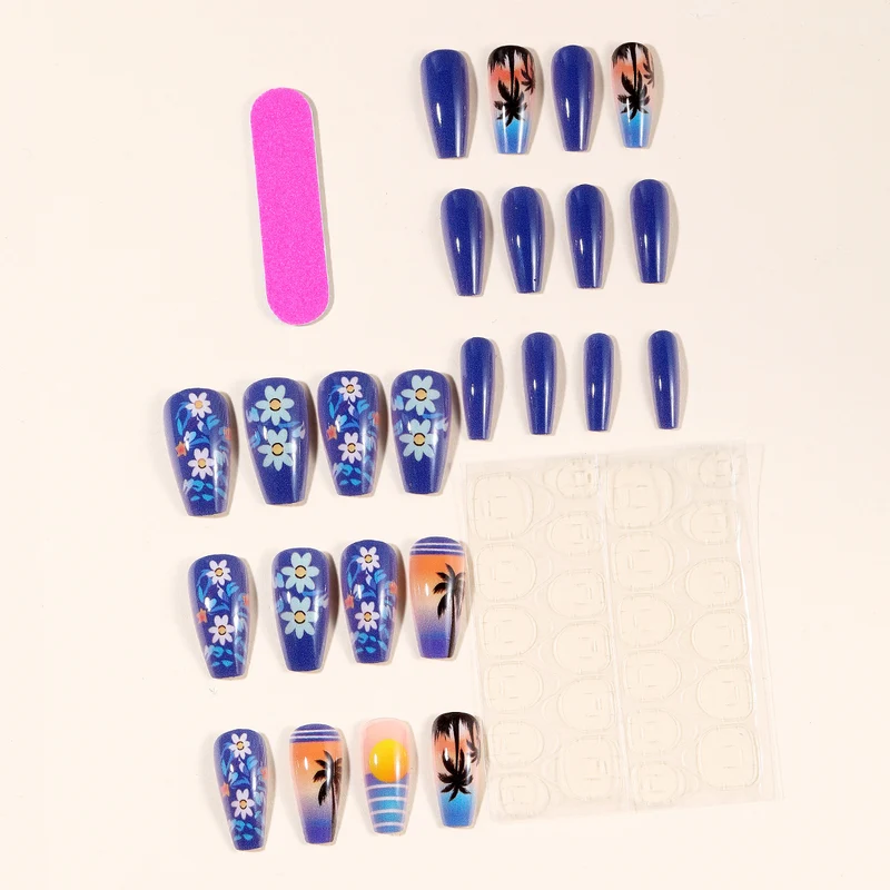 Tropical Sunset Nail Art Stornfield
