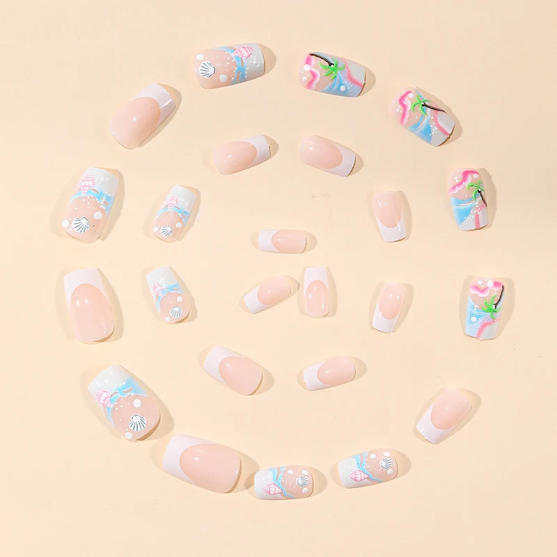 Tropical Seashell Nail Art Stornfield