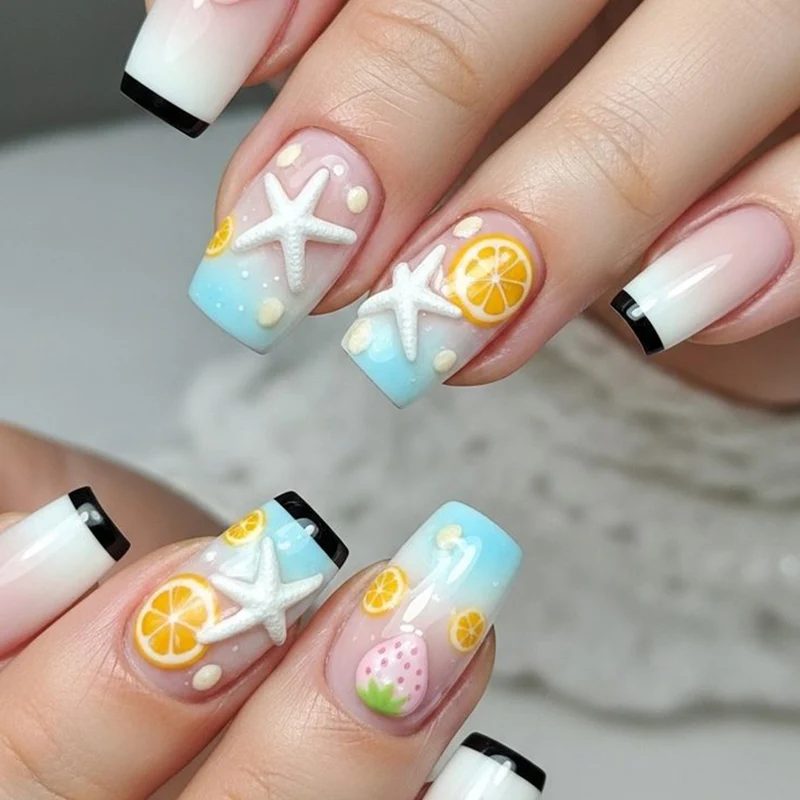 Tropical Beach-Themed Nail Art Kit Stornfield