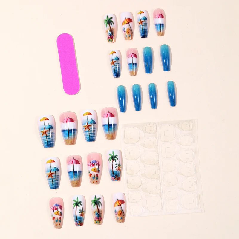 Tropical Beach-Inspired Nail Art Extensions Stornfield