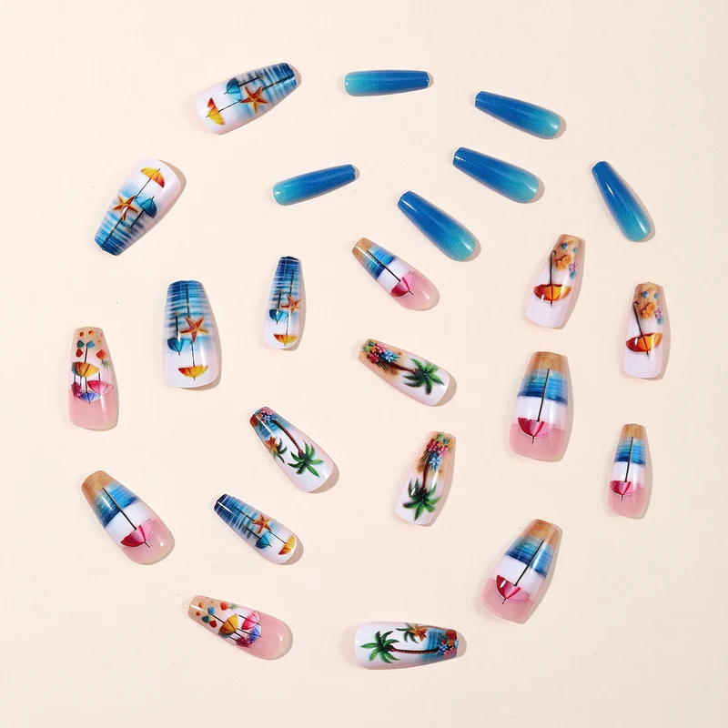 Tropical Beach-Inspired Nail Art Extensions Stornfield