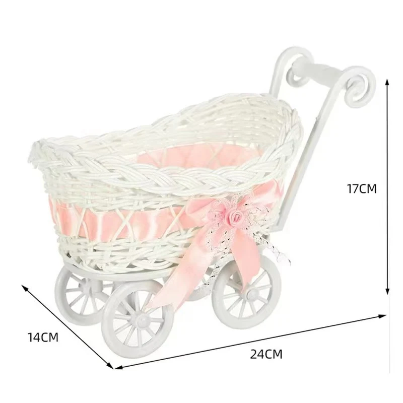 Vintage Woven Doll Pram Karnz