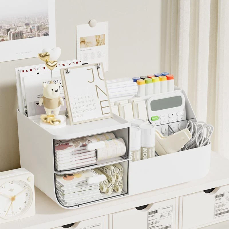 Multi-Functional Desk Organizer with Drawers and Compartments Stornfield