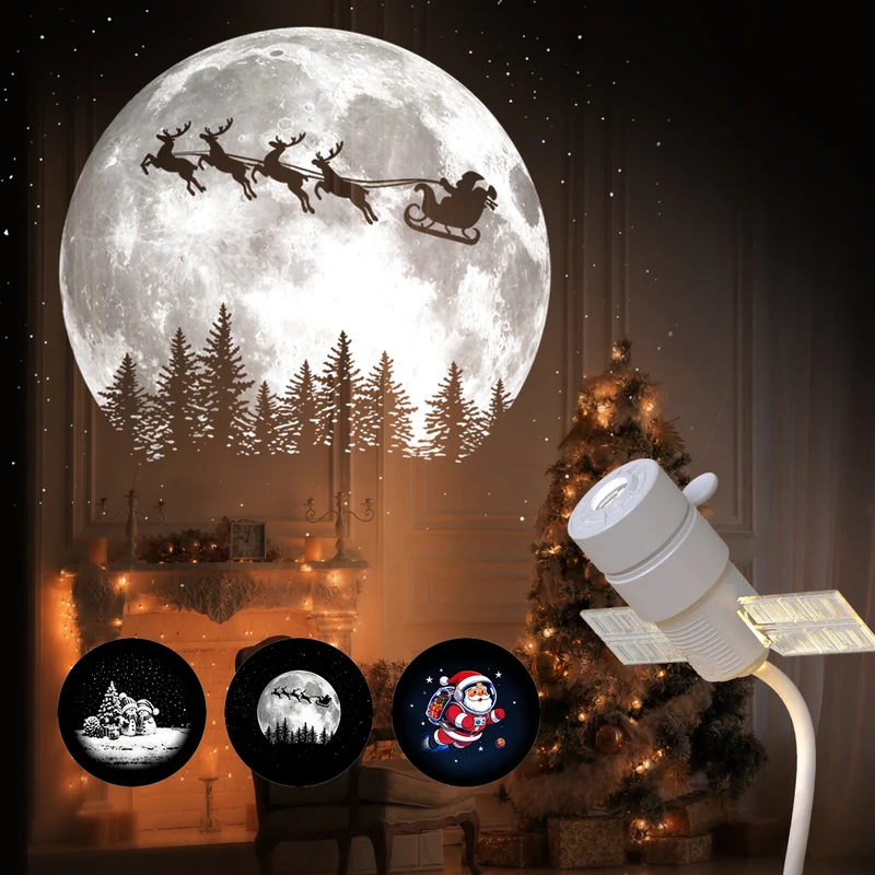Weihnachts-Sternenhimmel-Projektionsleuchte mit Folien