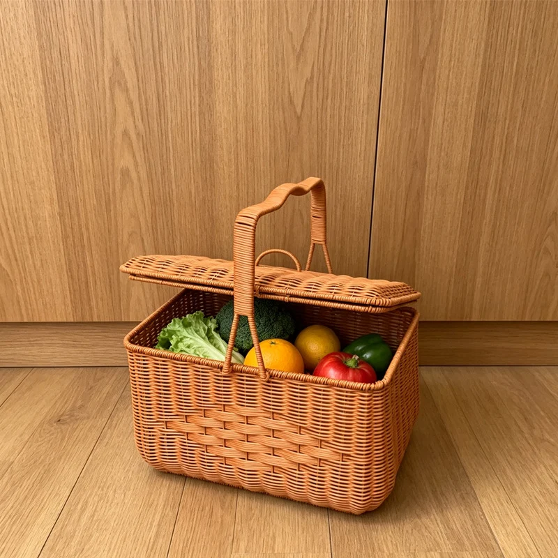 Eleganter Geflochtener Picknickkorb Karnz