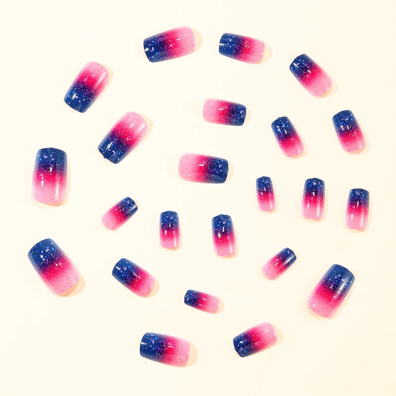 Sparkling Ombre Nail Art Extensions Stornfield