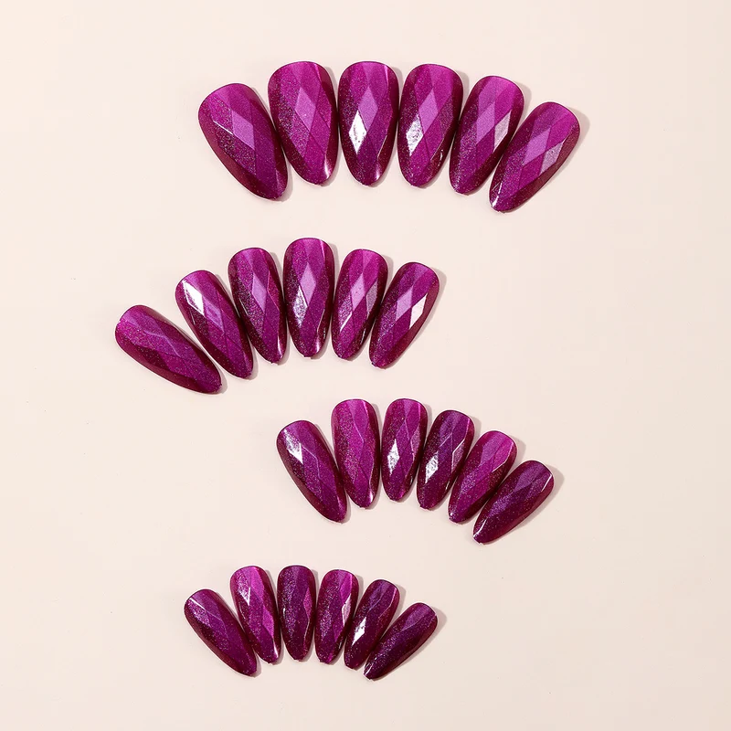Sparkling Diamond-Shaped Stiletto Nail Art Extensions Stornfield