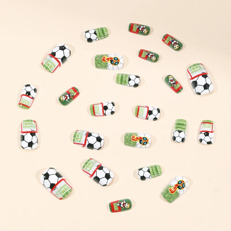 Soccer-Themed 3D Nail Art Extensions Stornfield