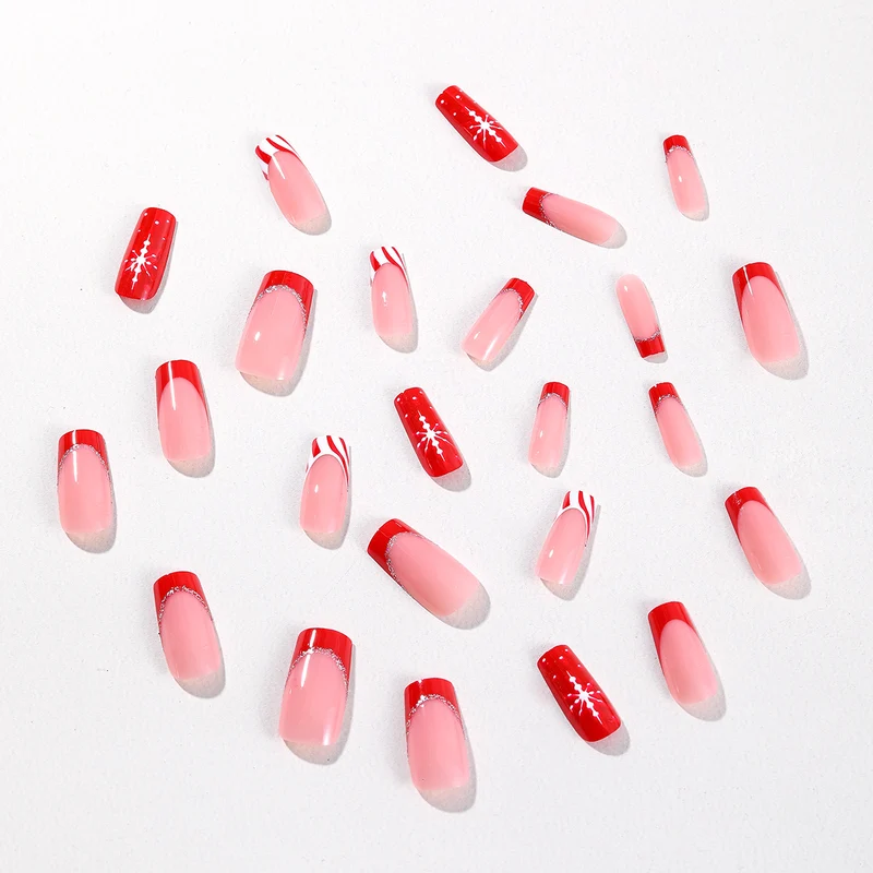 Seasonal Holiday-Themed Acrylic Nail Art Extensions Stornfield