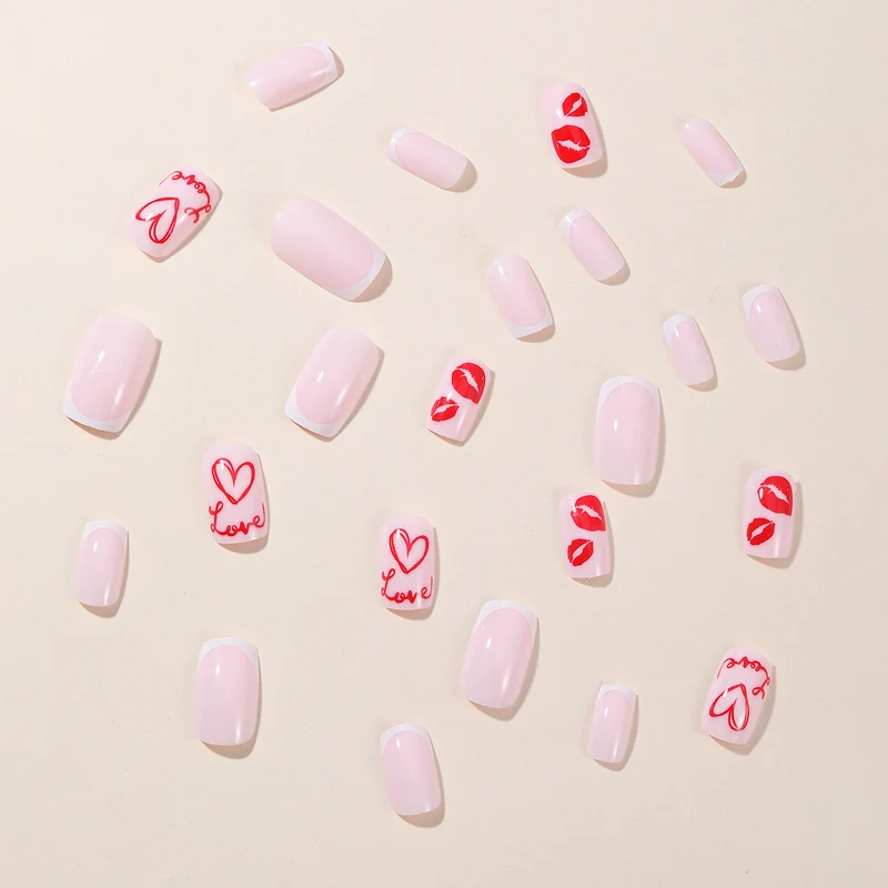 Romantic Love-Themed Nail Art Extensions Stornfield