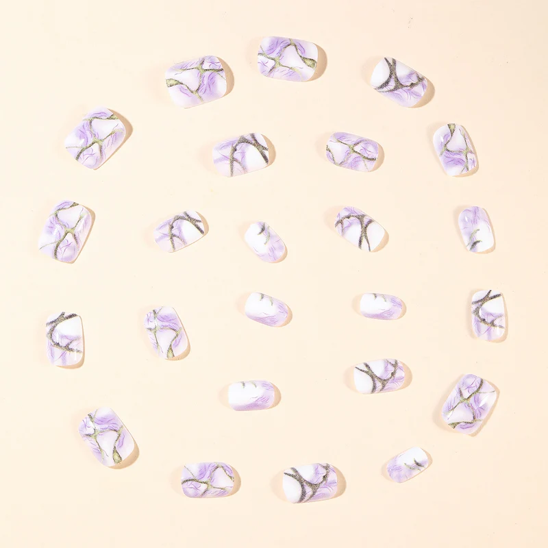 Stylish Marble Effect Nail Art Extensions Stornfield